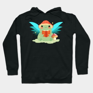 Kawaii Fairy Frog Mushroom Hat Hoodie